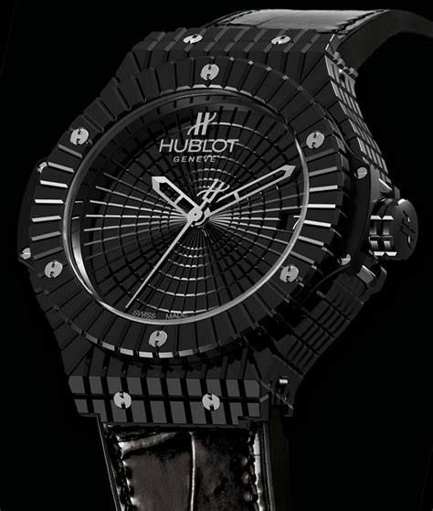 hublot watches red and black|Hublot black caviar bang.